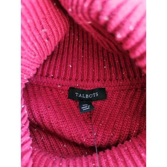 Talbots Cowl Neck Ribbed Knit Sweater Women's Size XL NWT - Picture 4 of 10